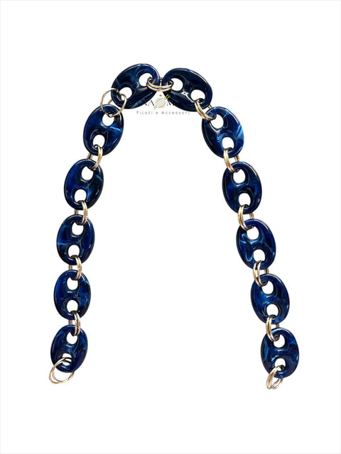 CATENA PER BORSA GLAM BLU