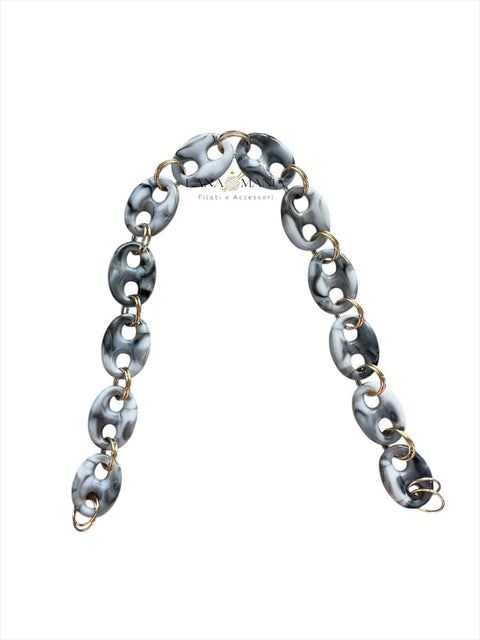 CATENA PER BORSA GLAM GRIGIA