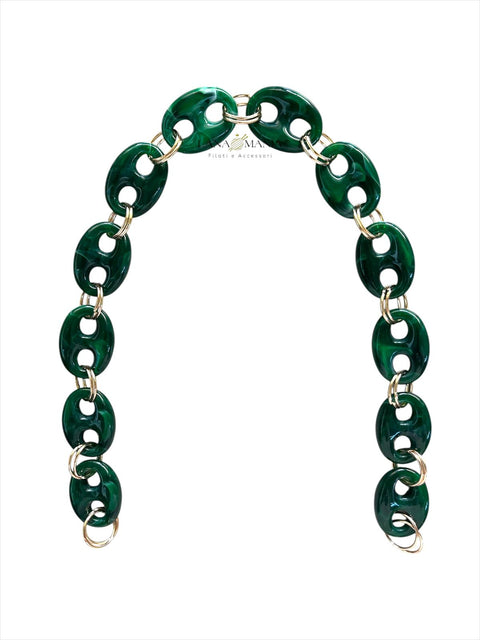 CATENA PER BORSA GLAM VERDE