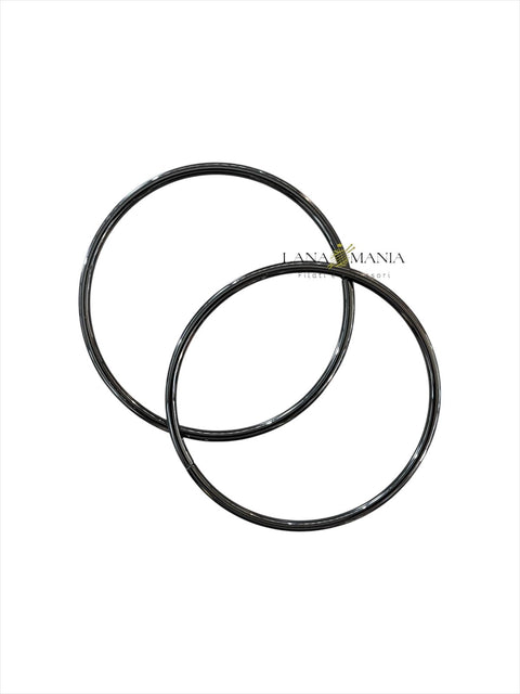 Coppia manici in metallo