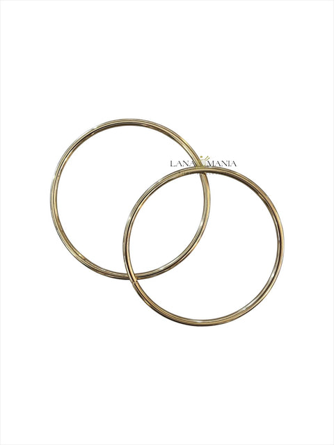 COPPIA DI MANICI IN METALLO ORO