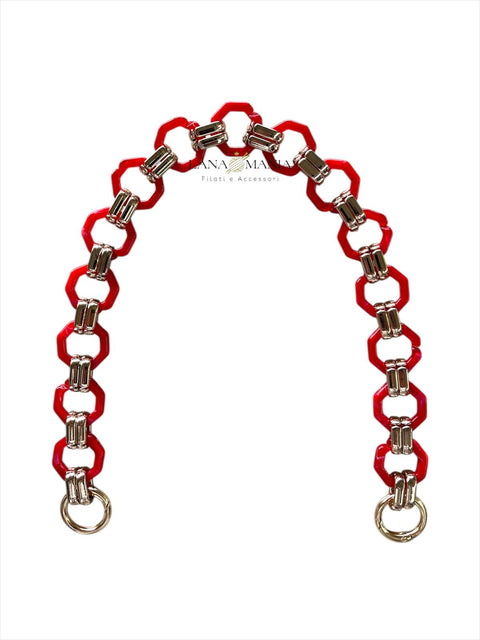 CATENA PER BORSA CHIC ROSSO