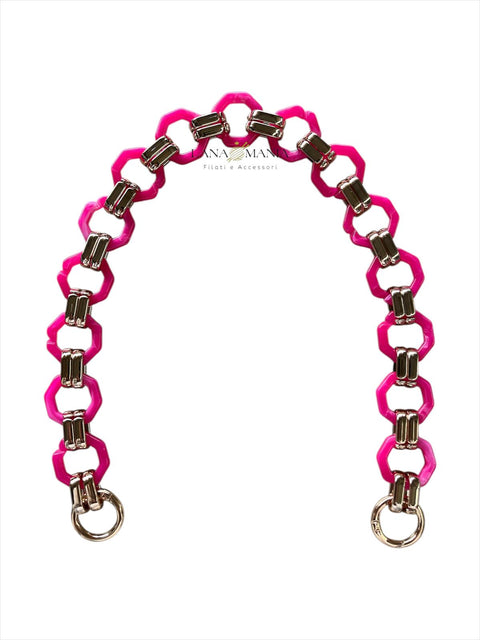 CATENA PER BORSA CHIC FUCSIA