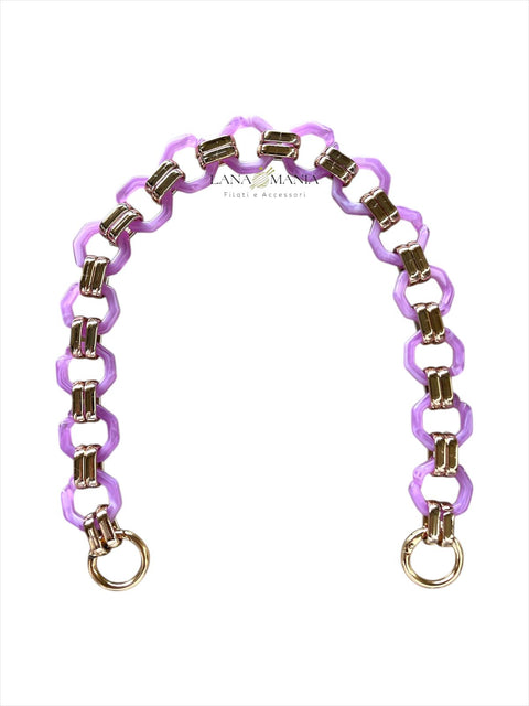 CATENA PER BORSA CHIC LILLA