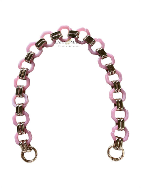 CATENA PER BORSA CHIC ROSA