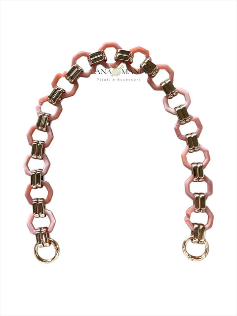 CATENA PER BORSA CHIC ROSA ANTICO