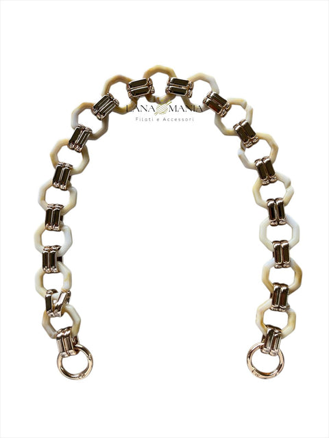 CATENA PER BORSA CHIC AVORIO