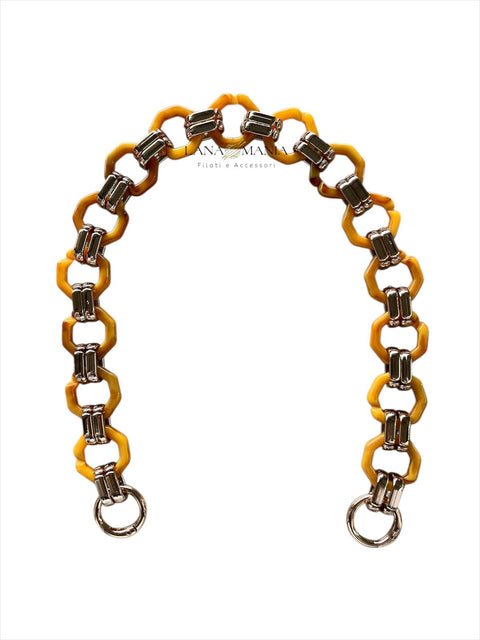 CATENA PER BORSA CHIC SENAPE