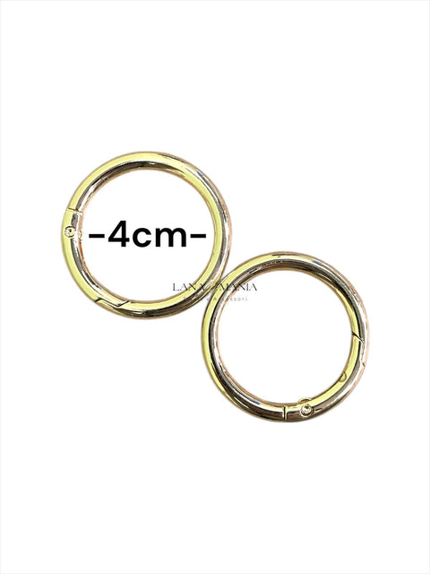 COPPIA CERCHI ORO 4CM