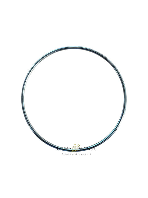 CERCHIO IN METALLO ARGENTO 12CM