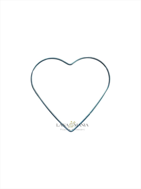 CUORE IN METALLO ARGENTO 15CM