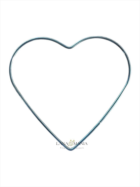 CUORE IN METALLO ARGENTO 25CM