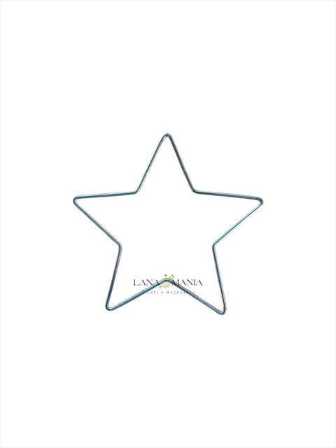 STELLA IN METALLO ARGENTO 15CM