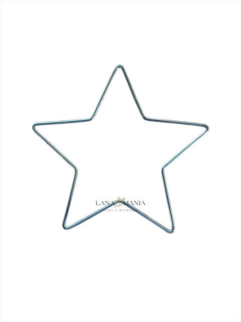 STELLA IN METALLO ARGENTO 20CM