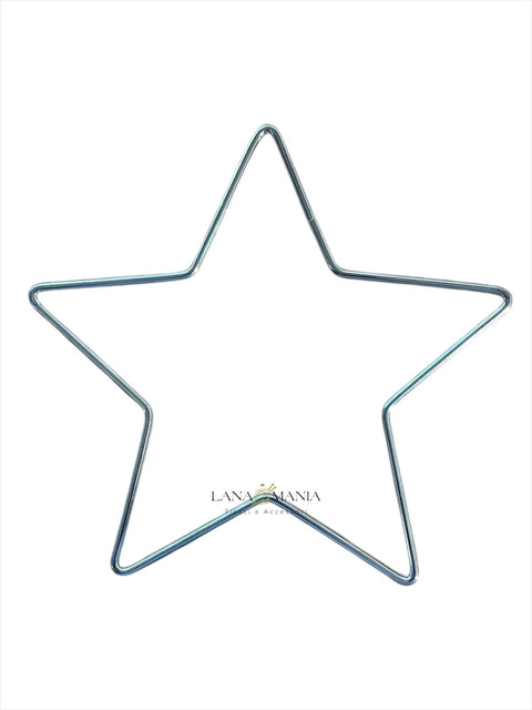 STELLA IN METALLO ARGENTO 25CM