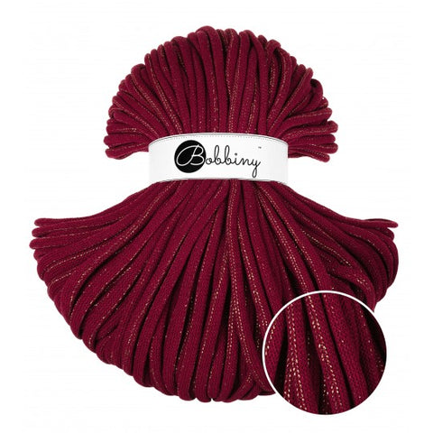 BOBBINY JUMBO GOLDEN WINE RED 9MM 100M