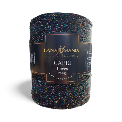 CORDINO CAPRI 500 LUREX 39 NEROMULTICOLOR