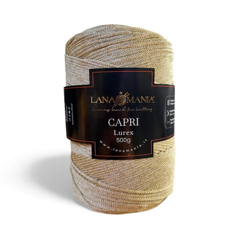 CORDINO CAPRI 500 LUREX 10 PANNA - ORO