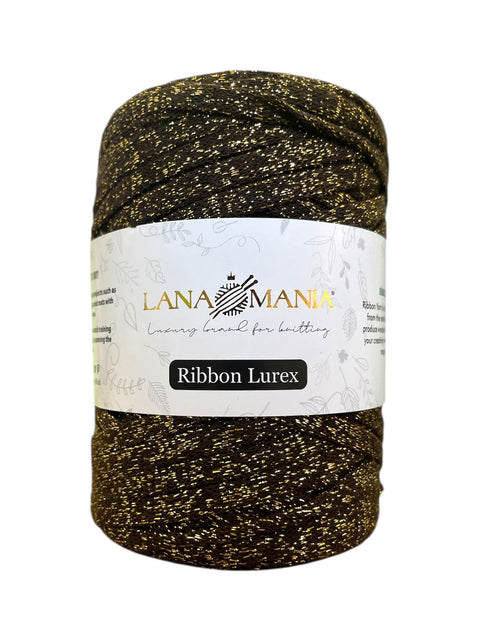 RIBBON LUREX 11 MARRONE - ORO