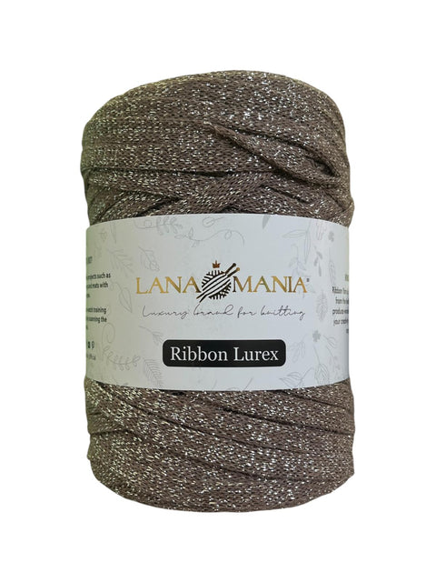RIBBON LUREX 09 MARRONCINO - ARGENTO