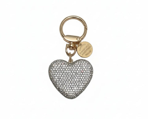 Charm per borse cuore strass