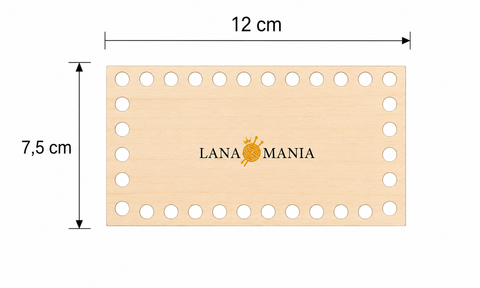 Fondo in legno rettangolare
