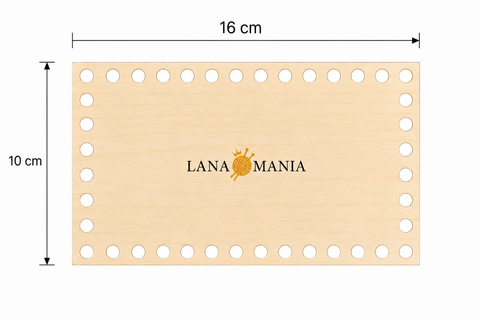 Fondo in legno rettangolare
