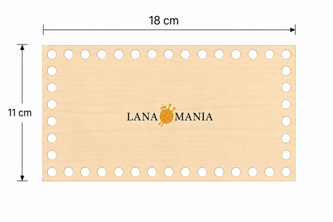 Fondo in legno rettangolare