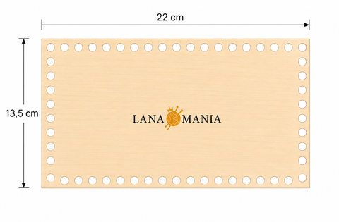 Fondo in legno rettangolare