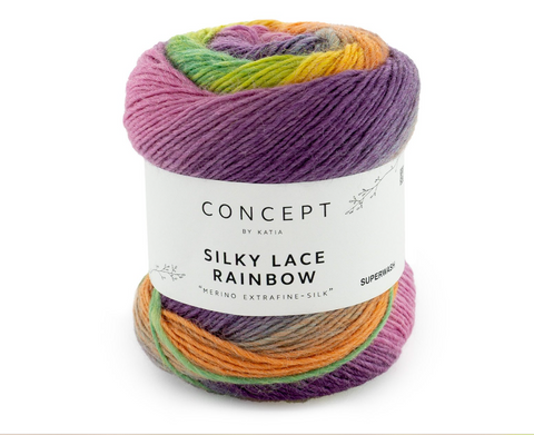 Katia Silky Lace Rainbow - misto lana