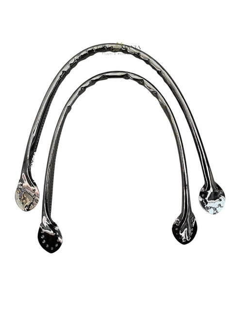 MANICI PER BORSA IN ECOPELLE METALLIZZATA 59CM