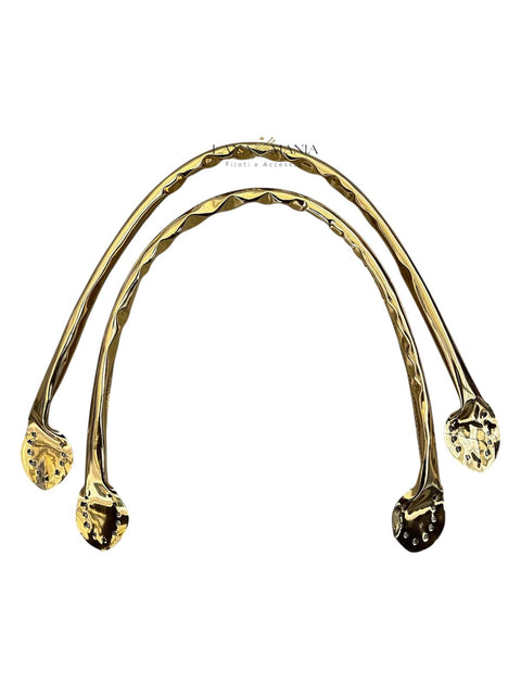 MANICI PER BORSA IN ECOPELLE METALLIZZATA 59CM