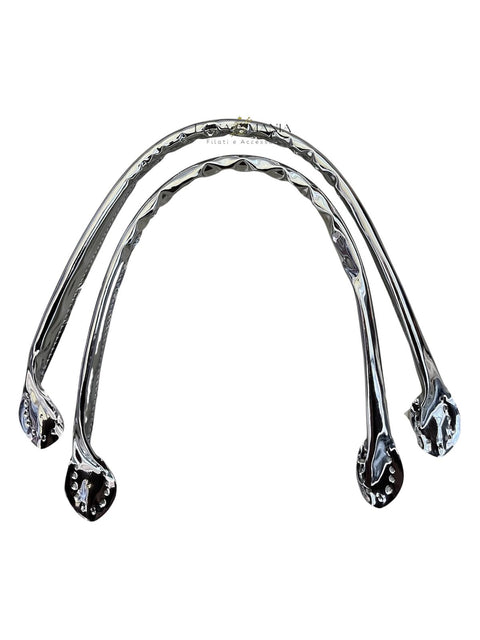 MANICI PER BORSA IN ECOPELLE METALLIZZATA 59CM