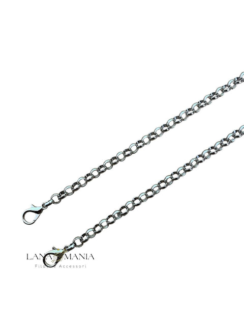 Catena in metallo 120cm con moschettoni