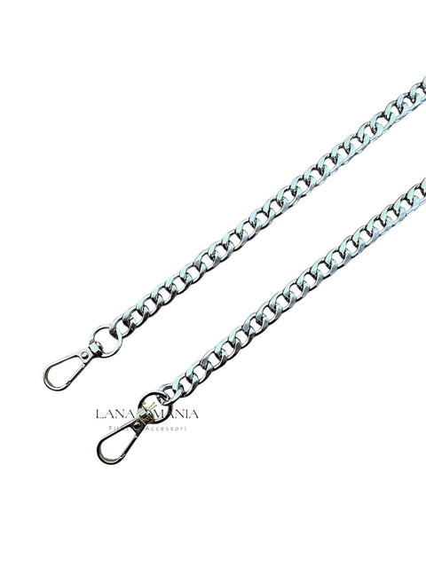 Catena in metallo 120cm con moschettoni