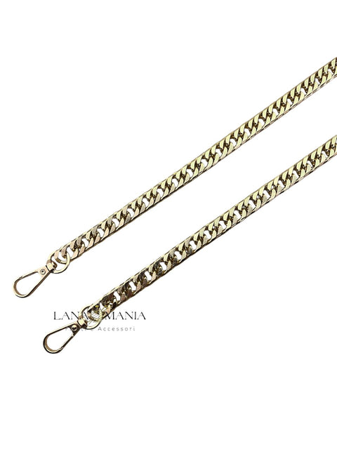 Catena in metallo 120cm con moschettoni