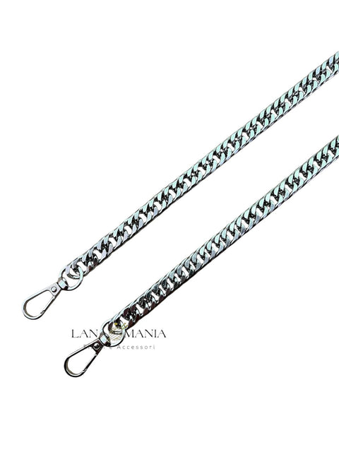 Catena in metallo 120cm con moschettoni