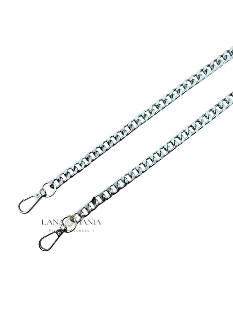 Catena in metallo 120cm con moschettoni