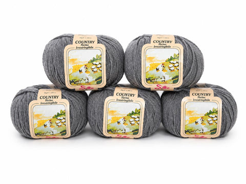Set Country 100% Lana - 5 pezzi da 50g