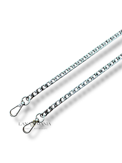 Catena in metallo 120cm con moschettoni