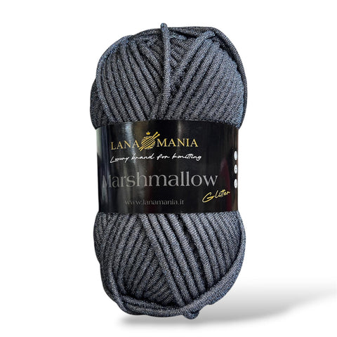 Marshmallow Glitter - filato grosso lurex