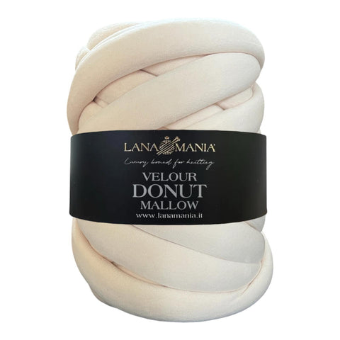 Velour Donut Mallow - filato grosso in velluto