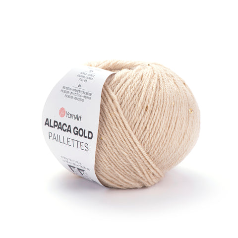 Yarnart Alpaca Gold Paillettes - alpaca