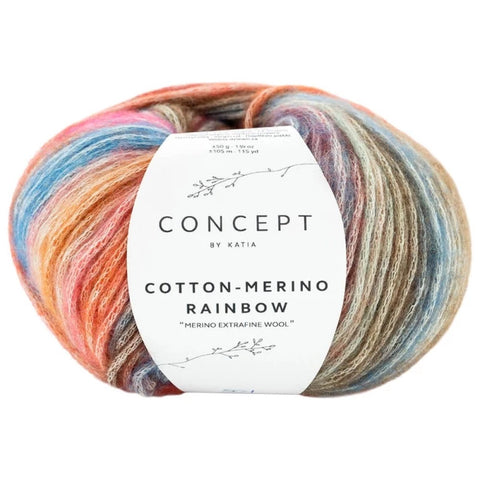 Katia Concept Cotton - Merino Rainbow - misto lana