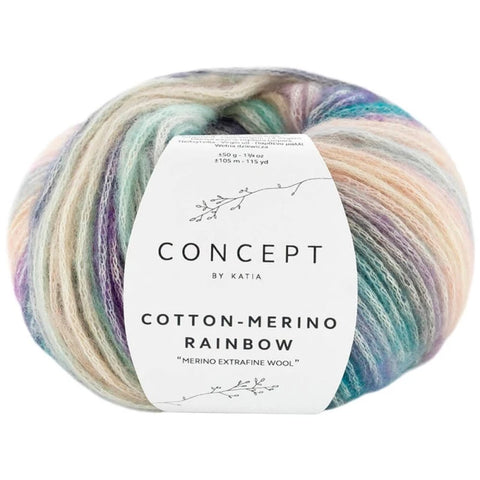 Katia Concept Cotton - Merino Rainbow - misto lana
