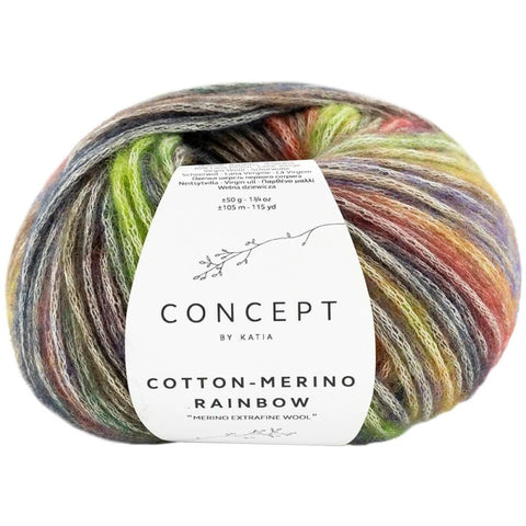Katia Concept Cotton - Merino Rainbow - wool blend